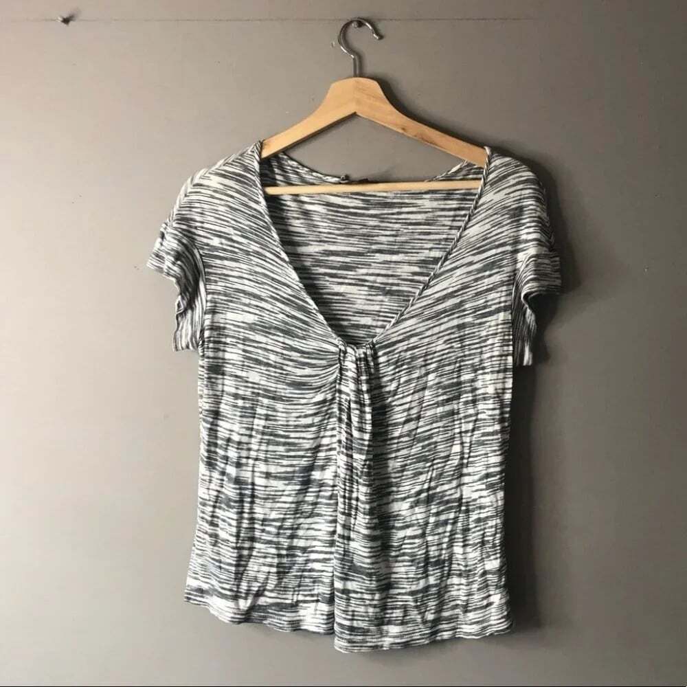 7 for all mankind gray top short sleeve xs